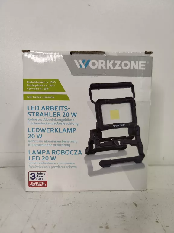 WORKZONE LAMPA ROBOCZA LED 20 W
