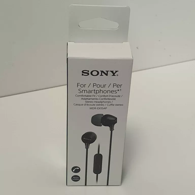 SŁUCHAWKI SONY MDR-EX15AP MIKROFON DOKANAŁOWE