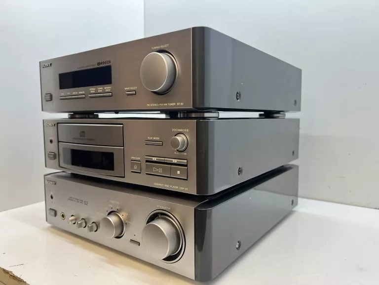 AMPLITYNER SONY TA-S2 Z ODTWARZACZEM SONY CDP-S1 I TUNEREM SONY ST-S1