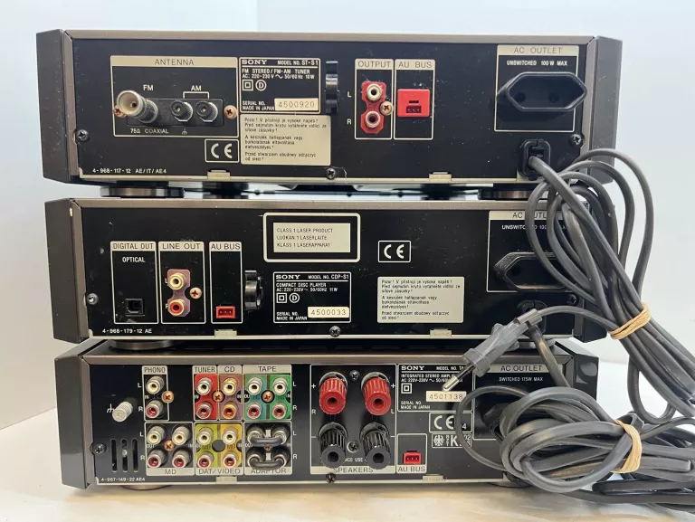 AMPLITYNER SONY TA-S2 Z ODTWARZACZEM SONY CDP-S1 I TUNEREM SONY ST-S1