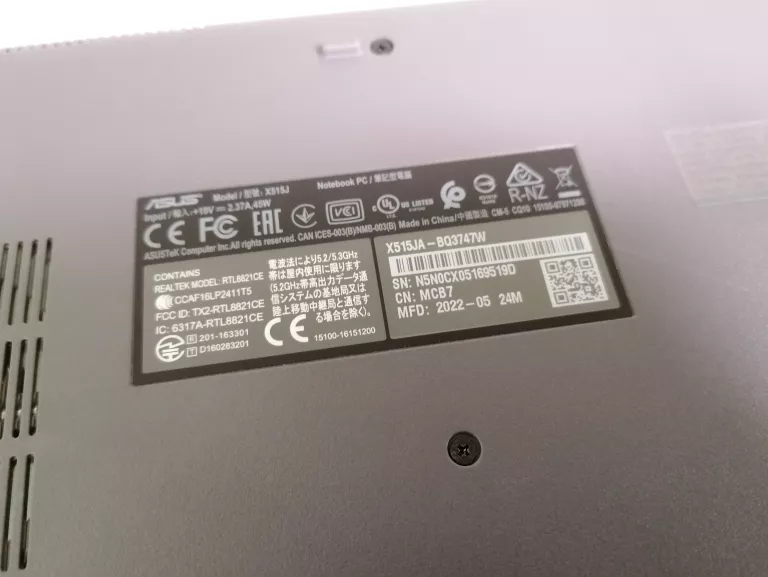 LAPTOP ASUS X515JA-BQ3747W.16PY 15.6" IPS I7-1065G7 16GB RAM 512GB SSD