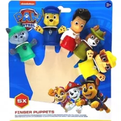 PACYNKI NA PALCE PSI PATROL 5 SZTUK EVEREST CHASE RYDER TRACKER RUBBLE