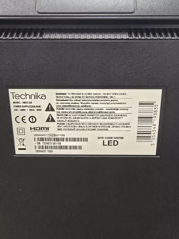 TELEWIZOR TECHNIKA SM32-240 + PILOT