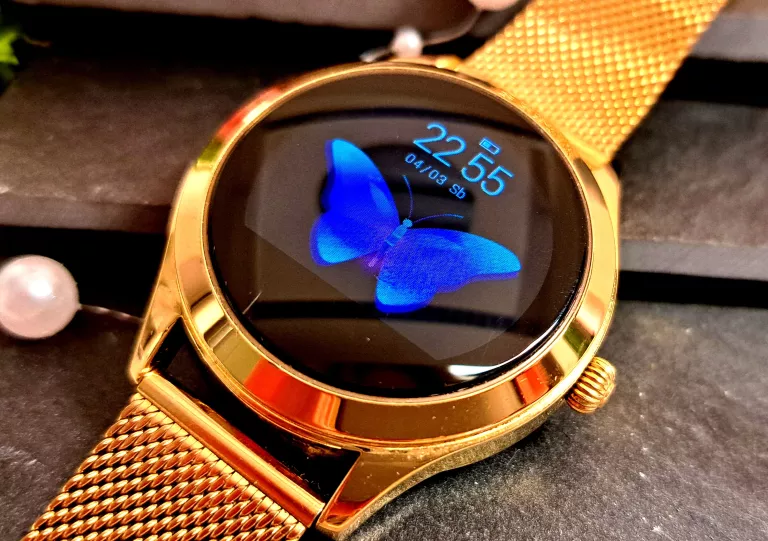 ZEGAREK SMART WACH RUBICON ZŁOTY KOMPLET