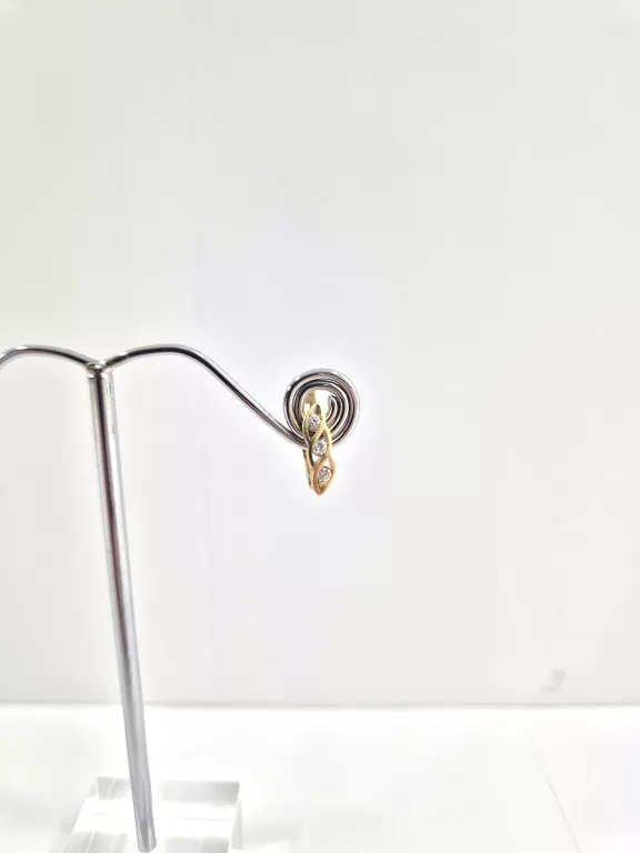 ZŁOTE KOLCZYKI Z DIAMENTAMI 0,15CT 750 1,84G