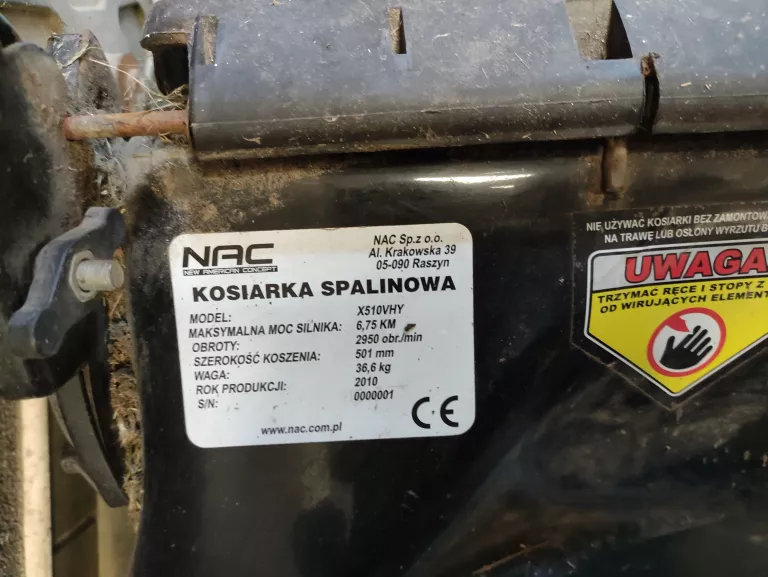 KOSIARKA SPALINOWA Z NAPEDEM NAC X510VHY