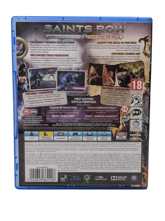 SAINTS ROW IV RE-ELECTED PS4