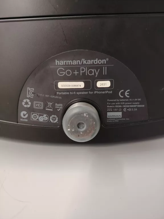 GŁOŚNIK PRZENOŚNY HARMAN/KARDON GO+PLAY II(IPHONE/IPOD)