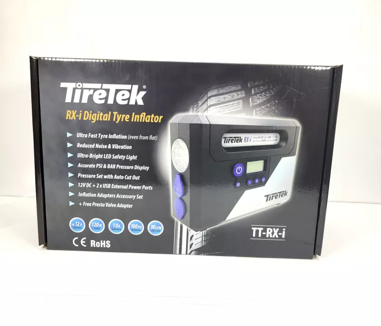 TIRETEK RX-I 12V KOMPRESOR SAMOCHODOWY POMPKA DO OPON