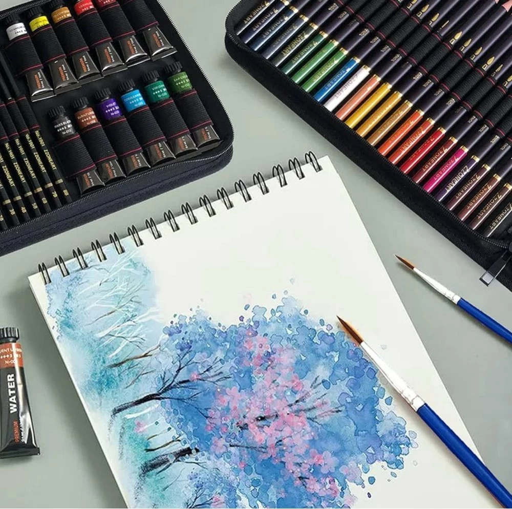 zestaw-kredek-do-rysowania-12-kolorow-farb-akwarelowych-w-tubkach-stan-11323-238058