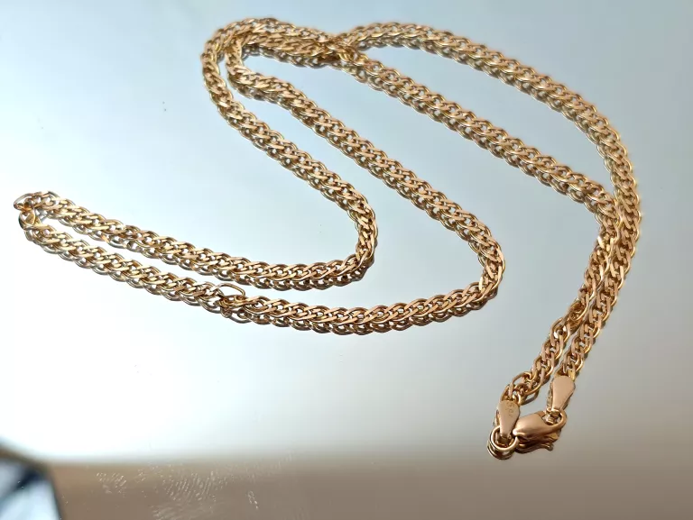 ZŁOTY ŁAŃCUSZEK CZERWONE ZŁOTO MIDAS 6,31/585 50CM