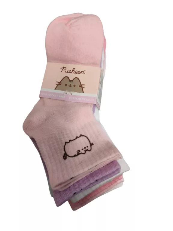 DZIECIĘCE SKARPETKI 7 PACK R.34-36 PUSHEEN/POWYSTAWOWE