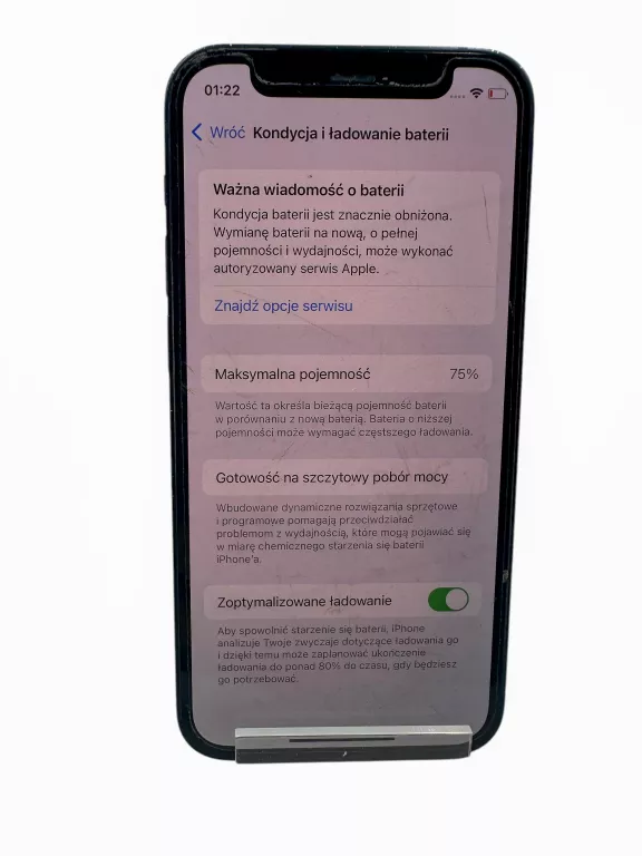 TELEFON SMARTFON APPLE IPHONE 12 MINI 4 GB / 64 GB 5G CZARNY