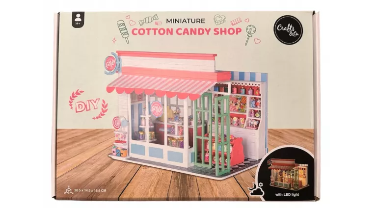 MINIATUROWY DOMEK CANDY SHOP SKLEP ZE SŁODYCZAMI DIY