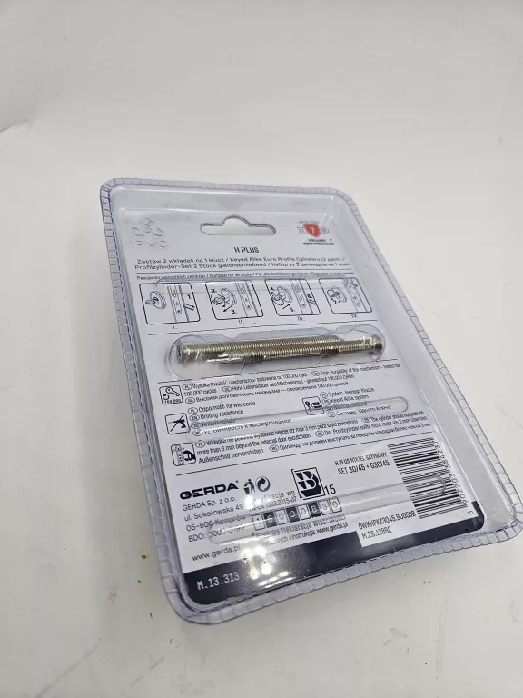 KOMPLET WKŁADEK GERDA H PLUS 30/45 +G30/45 NIKIEL SATYNOWY