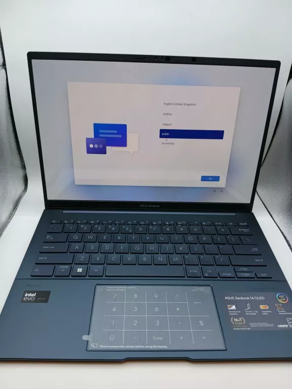 LAPTOP ASUS ZENBOOK 14 "OLED INTEL CORE ULTRA 9 32 GB/1000 GB KOMPLET