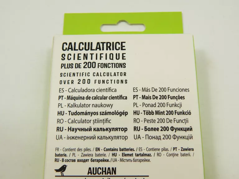 KALKULATOR NAUKOWY AUCHAN