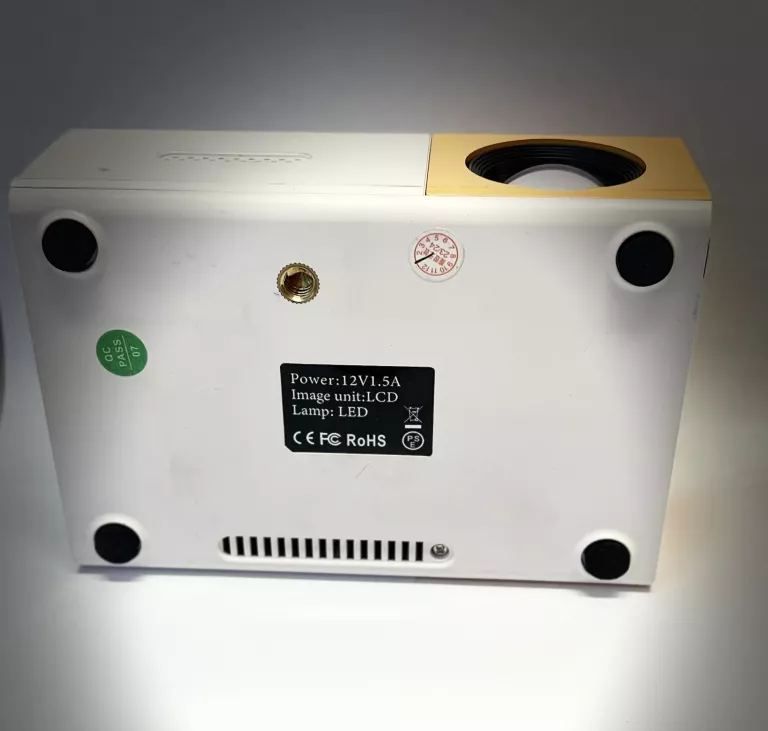 PRZENOŚNY RZUTNIK MINI PROJEKTOR LED FULL ZESTAW PILOT I ZASILACZ HD USB