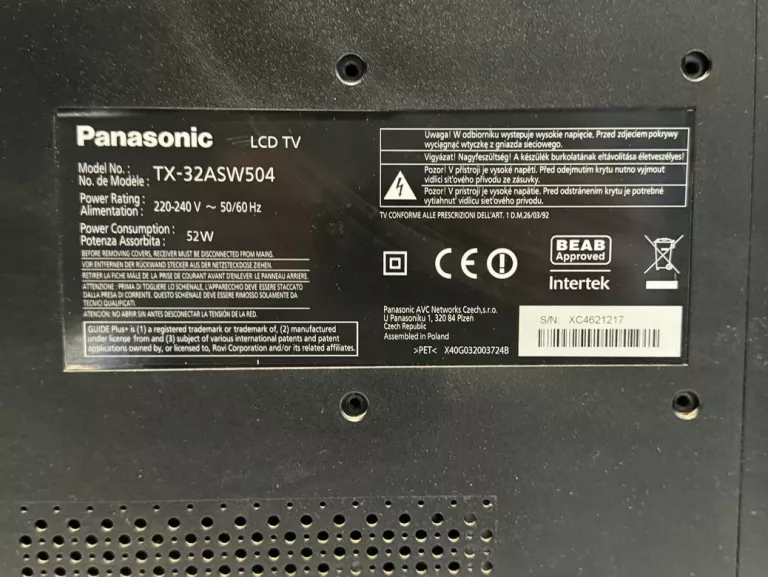 TELEWIZOR PANASONIC TX-32ASW504S 32" LED HD READY SMART TV