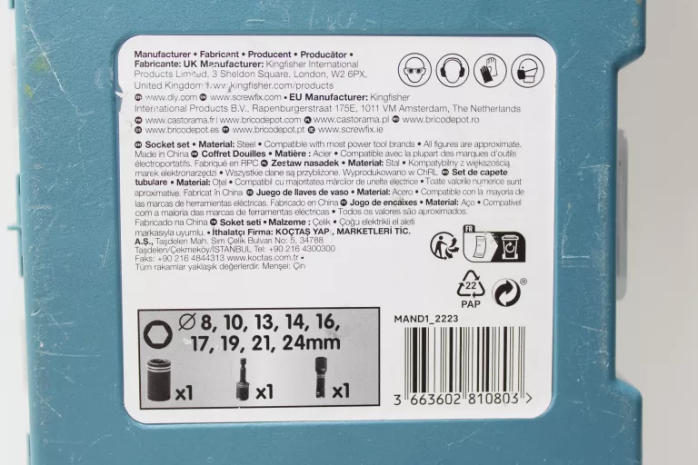 ZESTAW NASADEK ERBAUER 12 SZT.