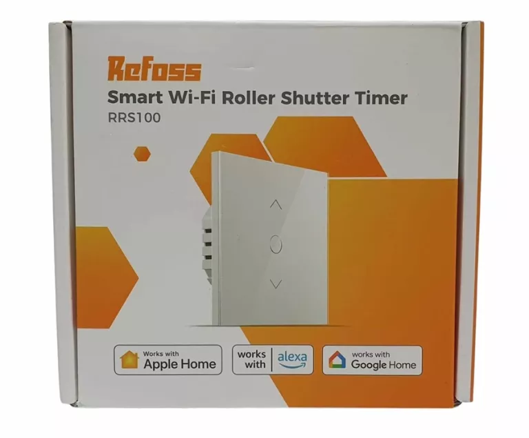 INTELIGENTNY PRZEŁĄCZNIK ROLET SZKLANY REFOSS RRS100 WI-FI APPLE HOMEKIT