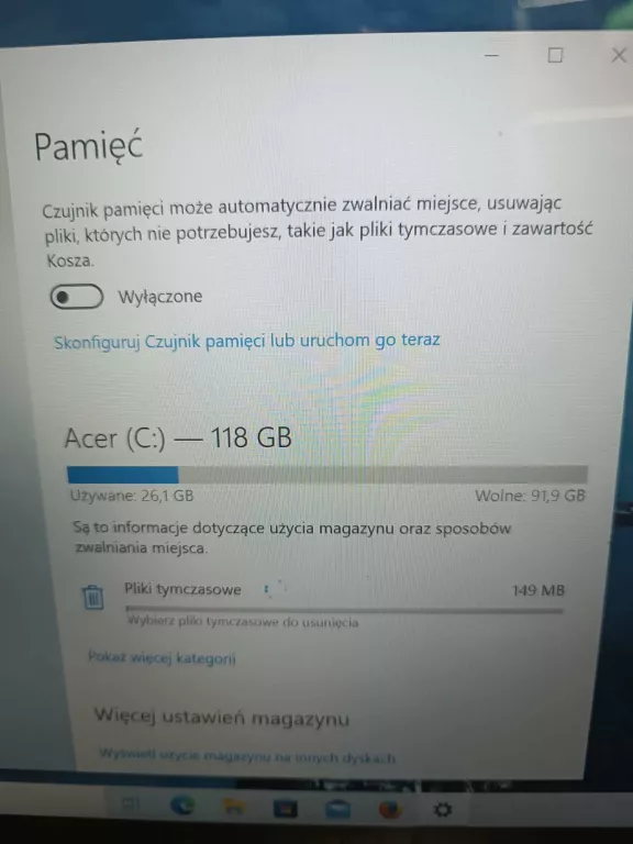 LAPTOP ACER SPIN 3 N17W5 RAM4GB/128GB /WIN10 INTEL-CORE I3-6006U +ŁADOWARK