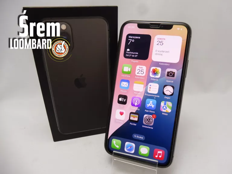 TELEFON IPHONE 11 PRO 64GB, KOMPLET, 73% KONDYCJA BATERII, STAN BDB!