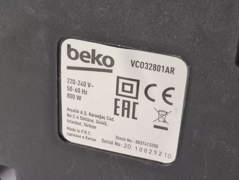 ODKURZACZ BEKO ECOCYCLONE + RURY + SSAWKA