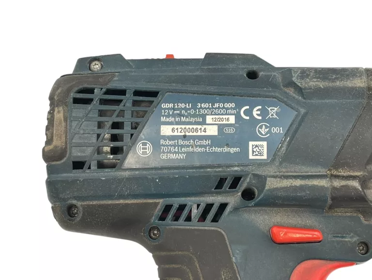 ZAKRĘTARKA UDAROWA BOSCH GDR 120-LI + AKU 1,3AH + ŁADOWARKA