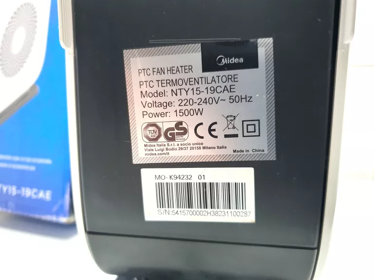 TERMOWENTYLATOR MIDEA NTY15-19CAE 1500 W