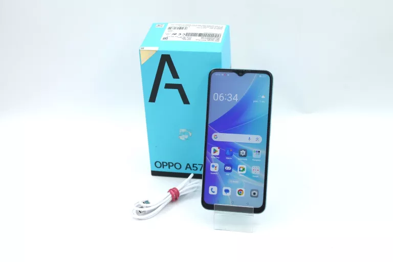 TELEFON OPPO A57S 4/128GB NIEBIESKI KOMPLET GW.