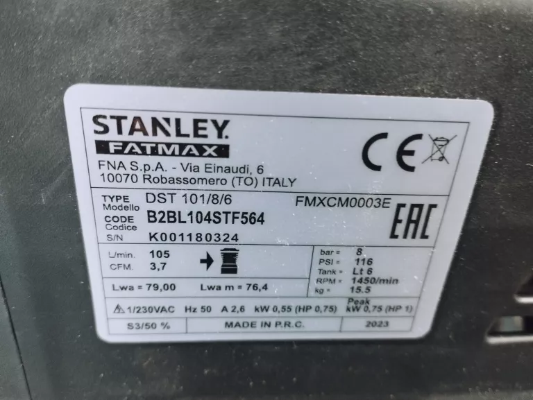 KOMPRESOR FMXCMD156HE FATMAX STANLEY FATMAX
