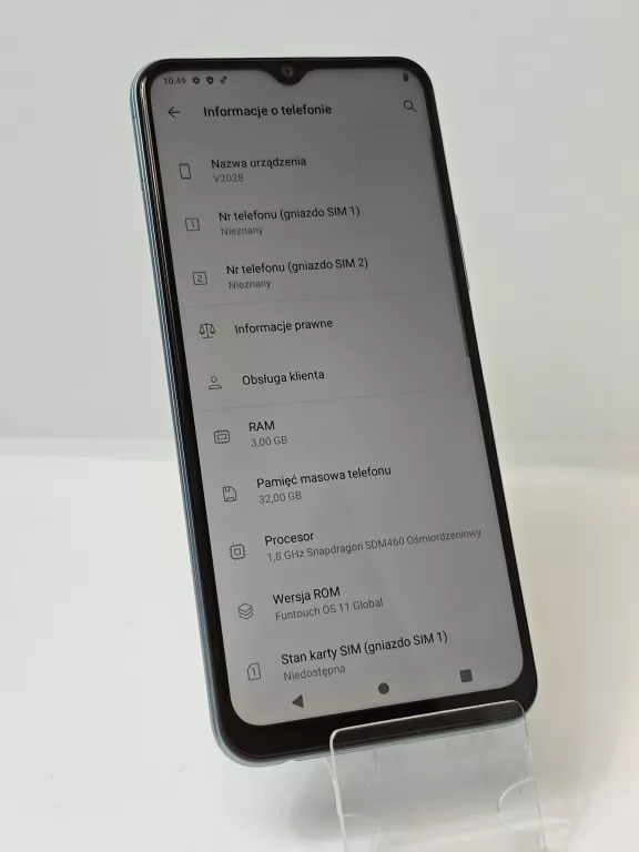 SMARTFON VIVO Y11S 3 GB / 32 GB V2028 + ŁAD