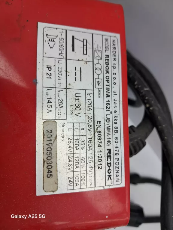 SPAWARKA INWERTEROWA REDOK OPTIMA 162I