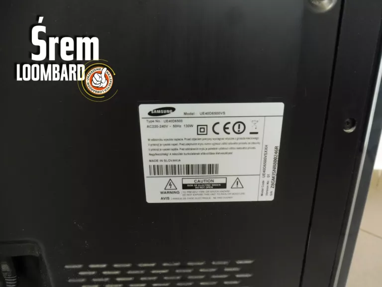 TV SAMSUNG UE40D6500VS, PILOT, KABLE, STAN DB!