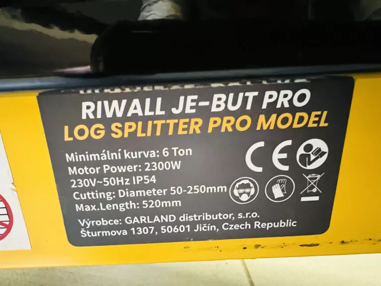 ŁUPARKA DO DREWNA RIWALL JE-BUT PRO LOG SPLITTER PRO MODEL + WÓZEK