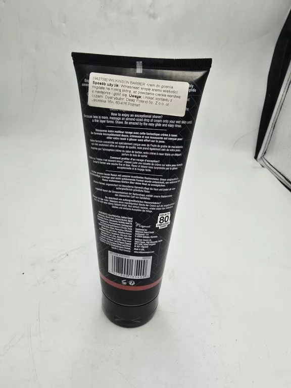 WILKINSON SWORD BARBER STYLE SHAVE CREAM KREM DO GOLENIA DLA MĘŻCZYZN 177M