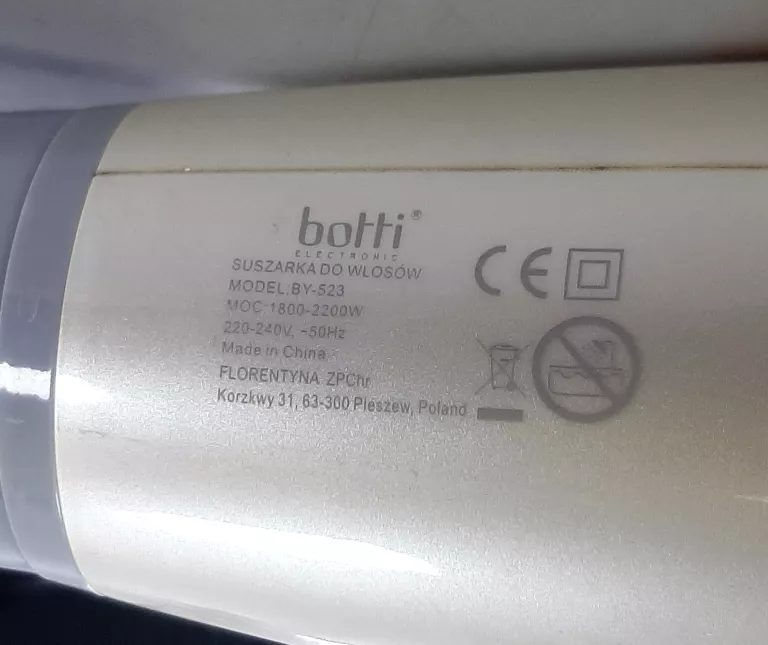 SUSZARKA BOTTI BY-523 1800-2200W