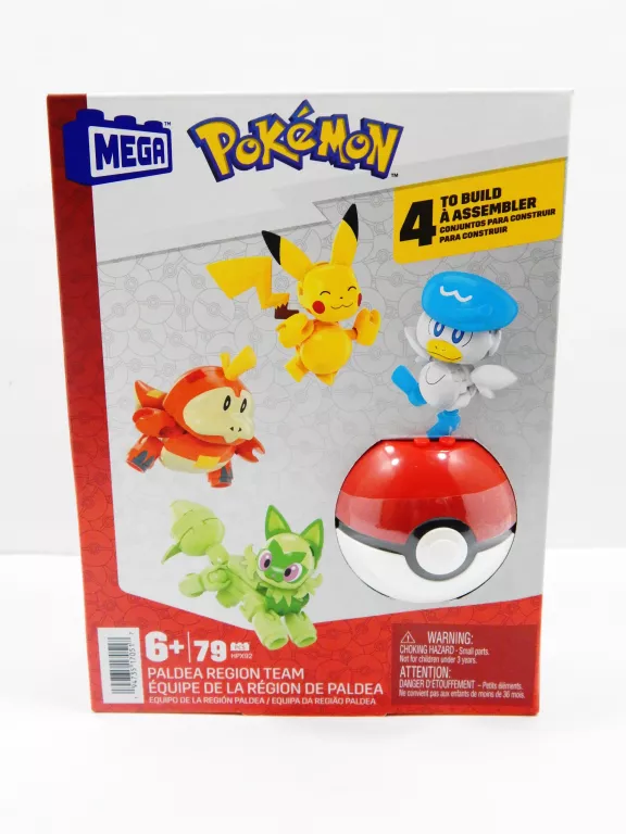 MEGA CONSTRUX POKEMON PALDEA REGION TEAM MATTEL