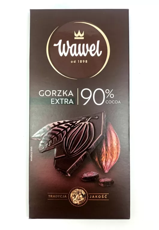 CZEKOLADA GORZKA EXTRA WAWEL 90G