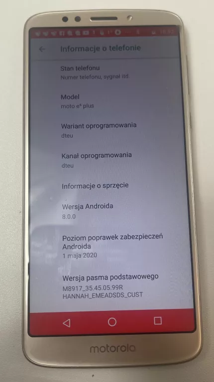 TELEFON MOTOROLA MOTO E5 PLUS B/N