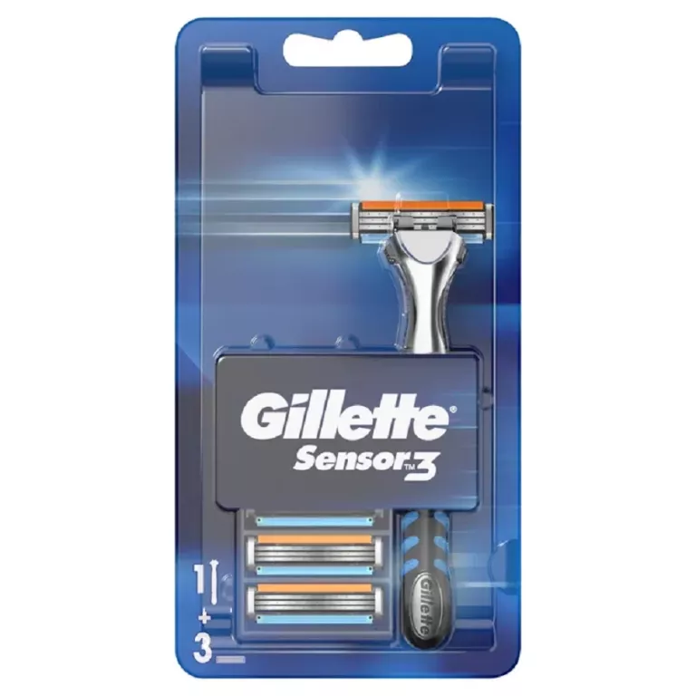 MASZYNKA NA WKŁADY DO GOLENIA GILLETTE SENSOR3 1 SZT + 3 WKŁADY