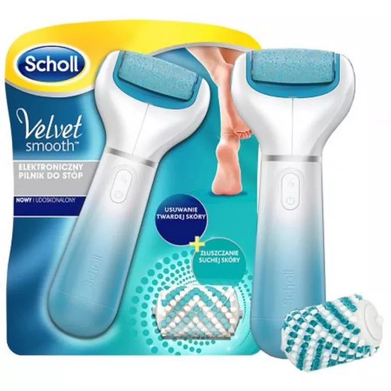 SCHOLL VELVET SMOOTH ELEKTRONICZNY PILNIK DO STÓP Z KRYSZTAŁKAMI DIAMENTÓW