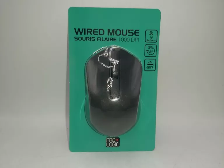 MYSZ PRZEWODOWA PRO LOGIC WIRED MOUSE CZARNA