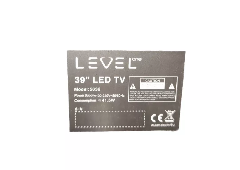 TELEWIZOR LEVEL 39'' LED TV MODEL. 5639/ PILOT