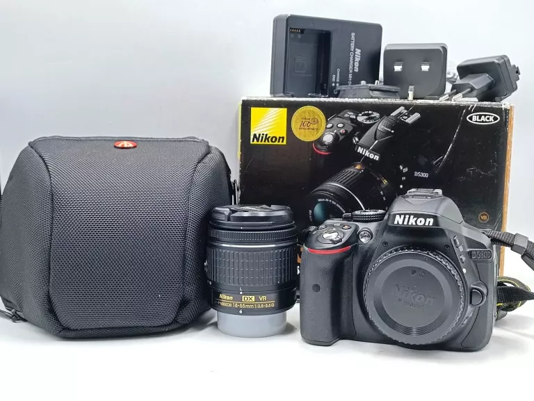 APARAT NIKON D5300 + OBIKETYW 18-55 STAN IDEALNY!!