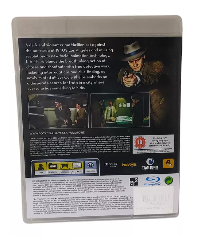 GRA L.A. NOIRE PS3