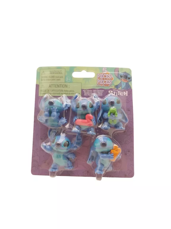FIGURKI STITCH LILO&STITCH ZABAWKA ZESTAW FIGUREK 5 SZT. TORT URODZINY