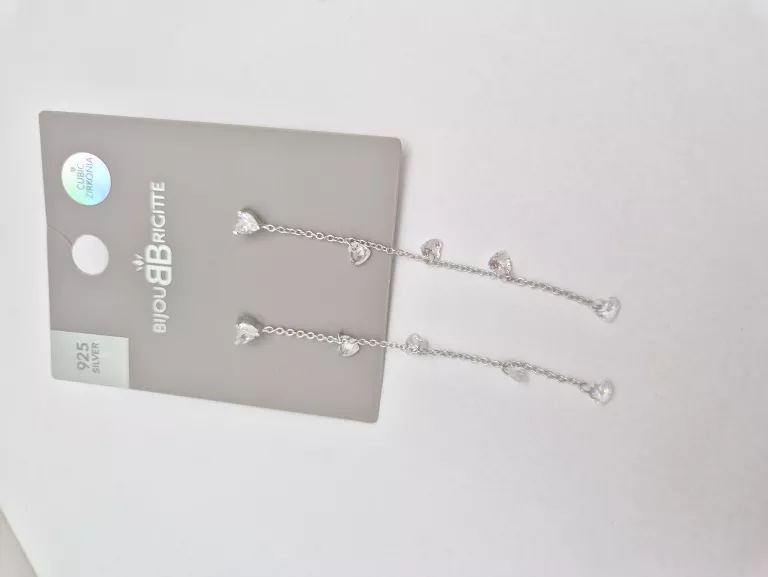 KOLCZYKI BIJOUB BRIGITTE 1.8G WISZĄCE SREBRNE