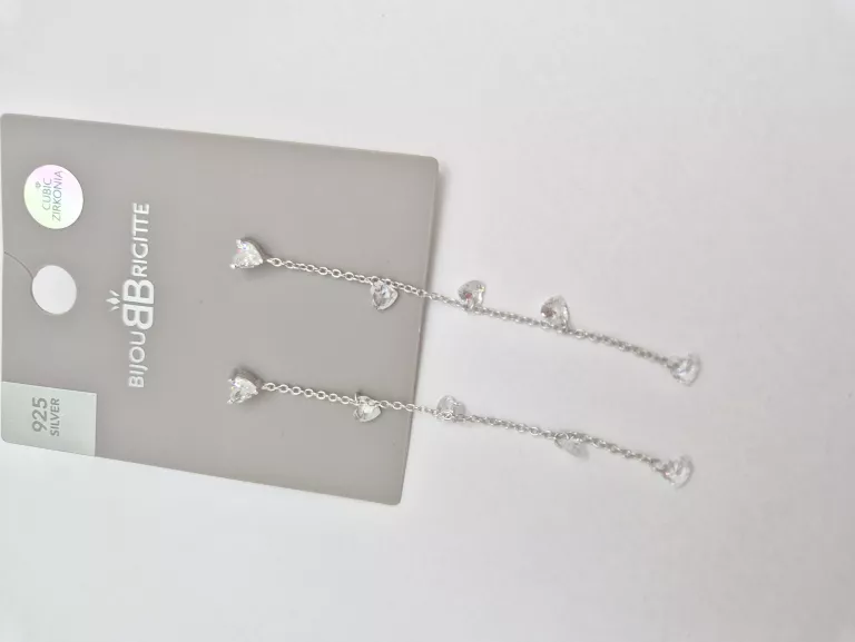 KOLCZYKI BIJOUB BRIGITTE 1.8G WISZĄCE SREBRNE